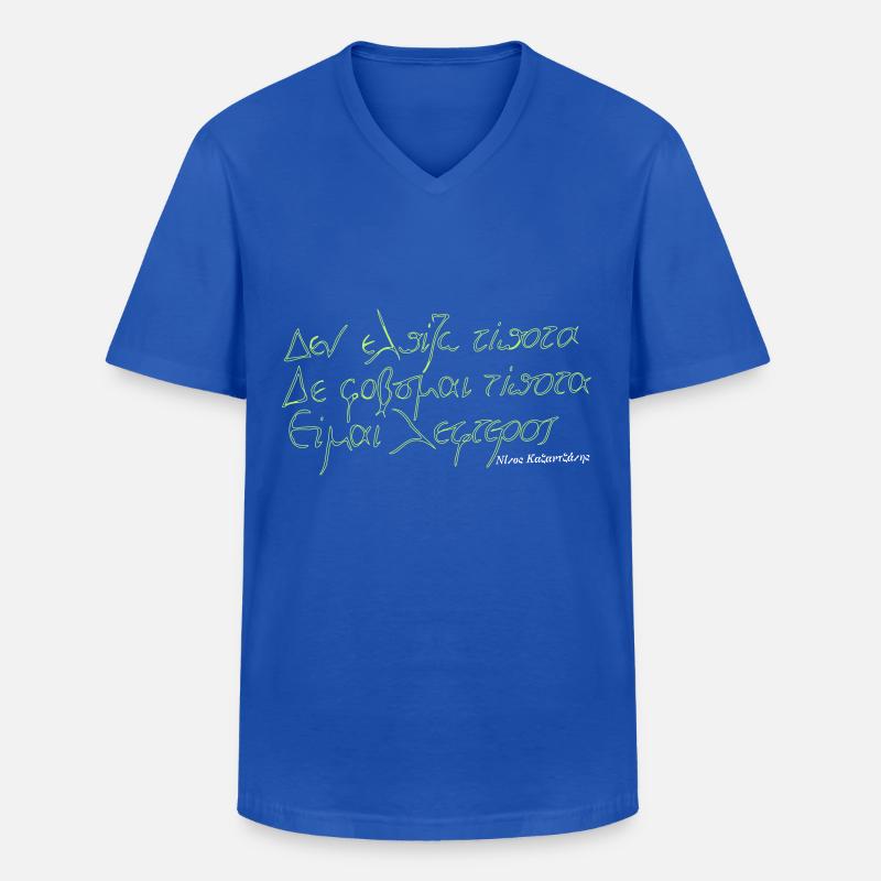 Ich bin frei! - Männer-T-Shirt mit V-Ausschnitt - Royalblau