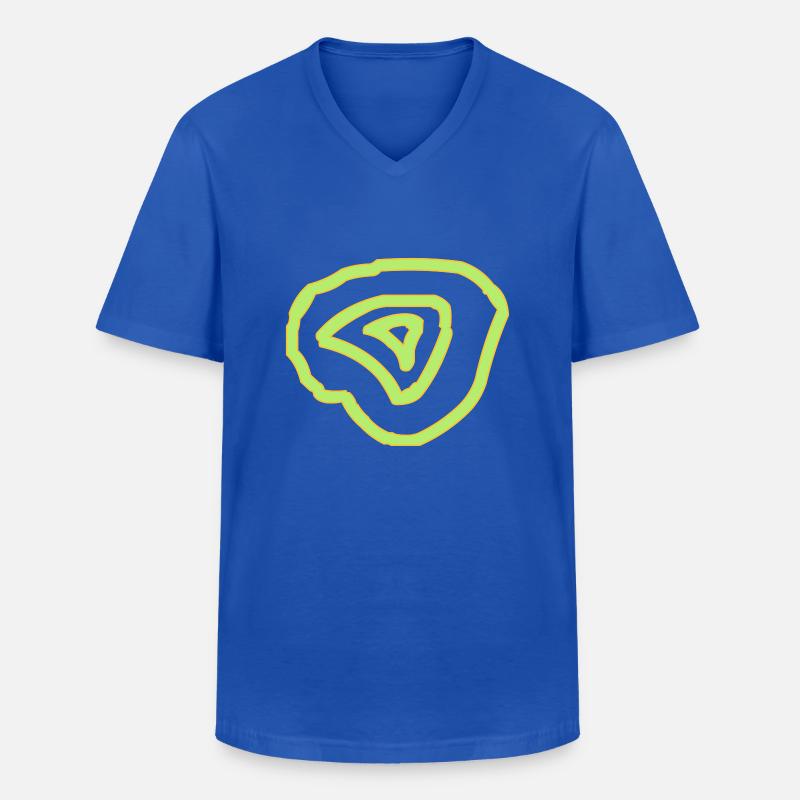 Kreise - Männer-T-Shirt mit V-Ausschnitt - Royalblau