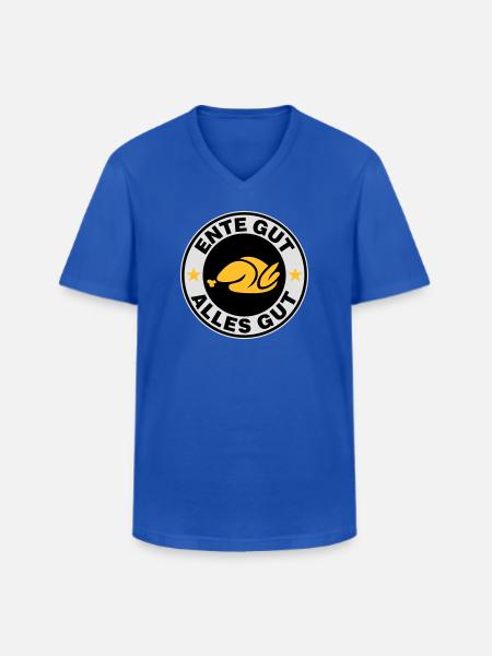 Ente gut alles gut - Männer-T-Shirt mit V-Ausschnitt - Royalblau