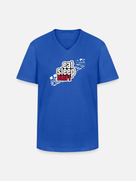 Eat Sleep Drift - Men's V-Neck T-Shirt - royal blue