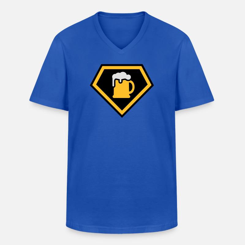 Super Drinking Team - Männer-T-Shirt mit V-Ausschnitt - Royalblau