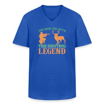 Mythos Jäger Motiv auf Kleidung - Männer-T-Shirt mit V-Ausschnitt - Royalblau - Vorne - AI Model Male 178 dark (178cm)