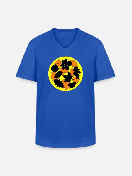 Autumn October Weather - Men's V-Neck T-Shirt - royal blue