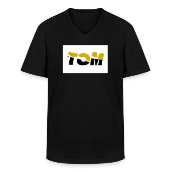 Tom - Männer-T-Shirt mit V-Ausschnitt - Schwarz - Vorne - AI Model Male 178 dark (178cm)