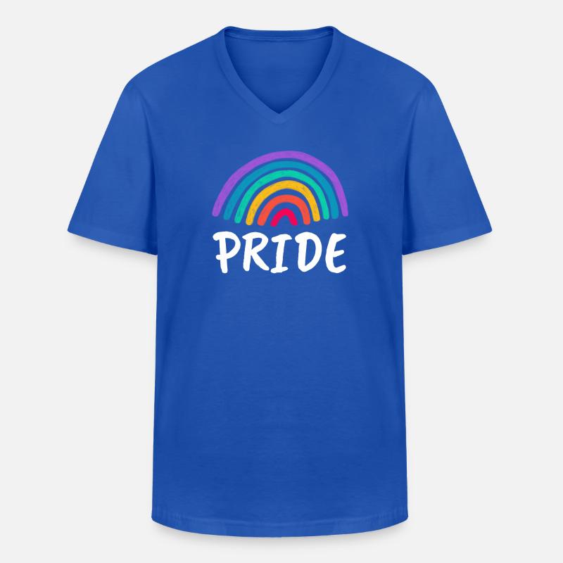 Pride - Männer-T-Shirt mit V-Ausschnitt - Royalblau