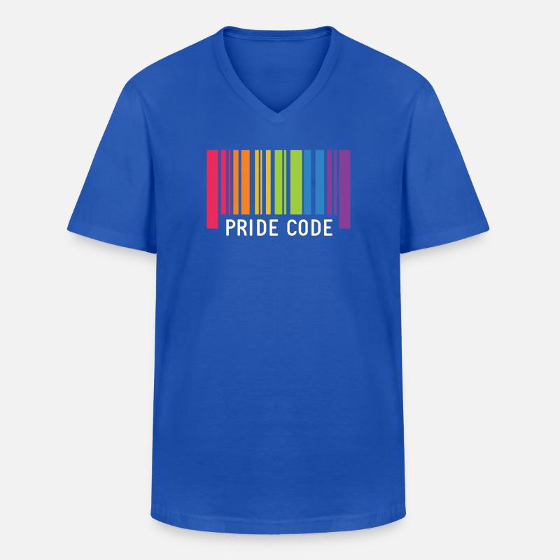 LGBT Pride Monat - Pride Code - Männer-T-Shirt mit V-Ausschnitt - Royalblau
