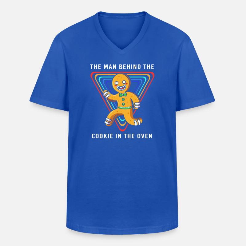 Werdende Väter Werdender Papa - Männer-T-Shirt mit V-Ausschnitt - Royalblau