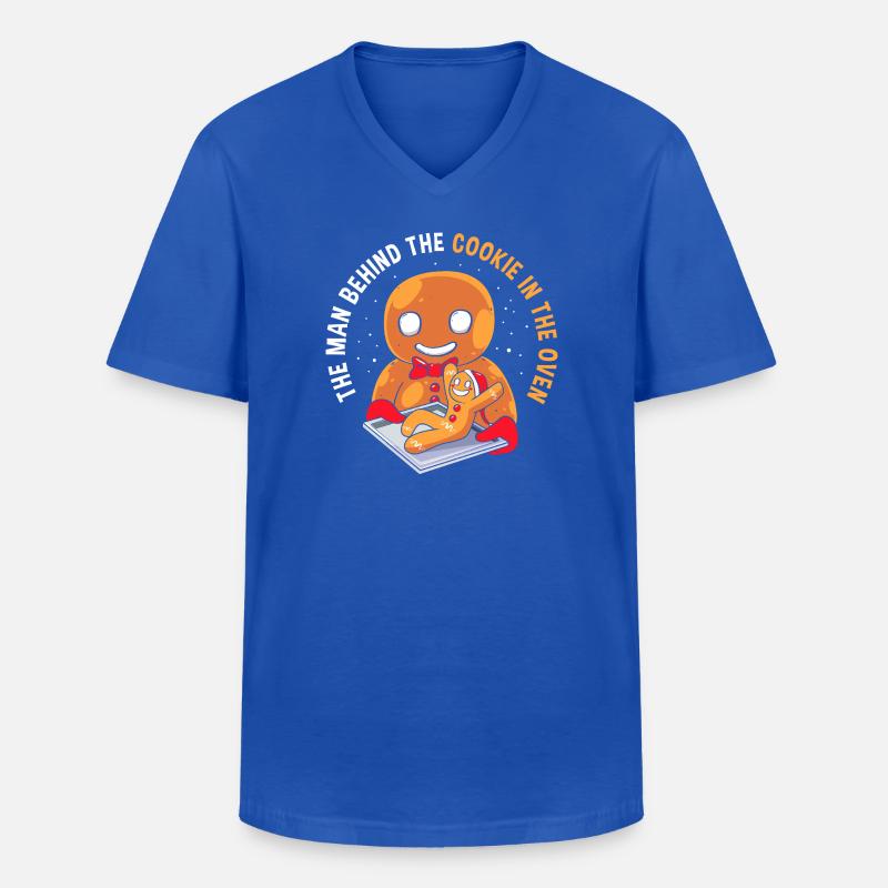 Werdende Väter Werdender Papa - Männer-T-Shirt mit V-Ausschnitt - Royalblau