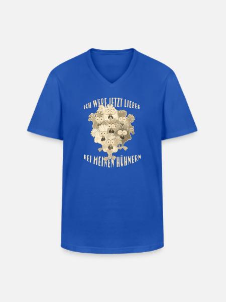 Chickens Saying - Men's V-Neck T-Shirt - royal blue