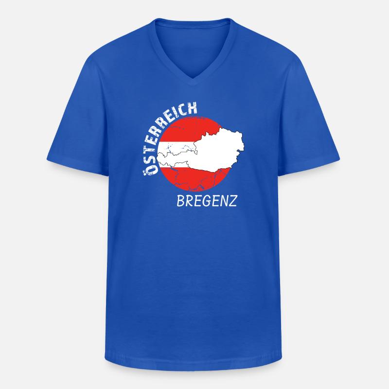 Bregenz - Männer-T-Shirt mit V-Ausschnitt - Royalblau