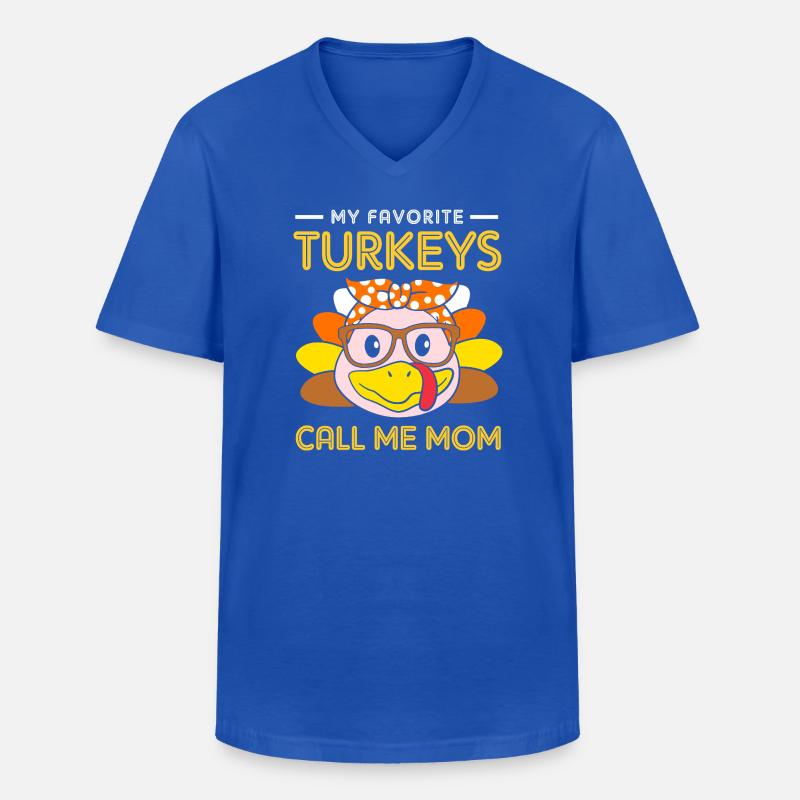 Thanksgiving Mama Mutter Oma Großmutter - Männer-T-Shirt mit V-Ausschnitt - Royalblau