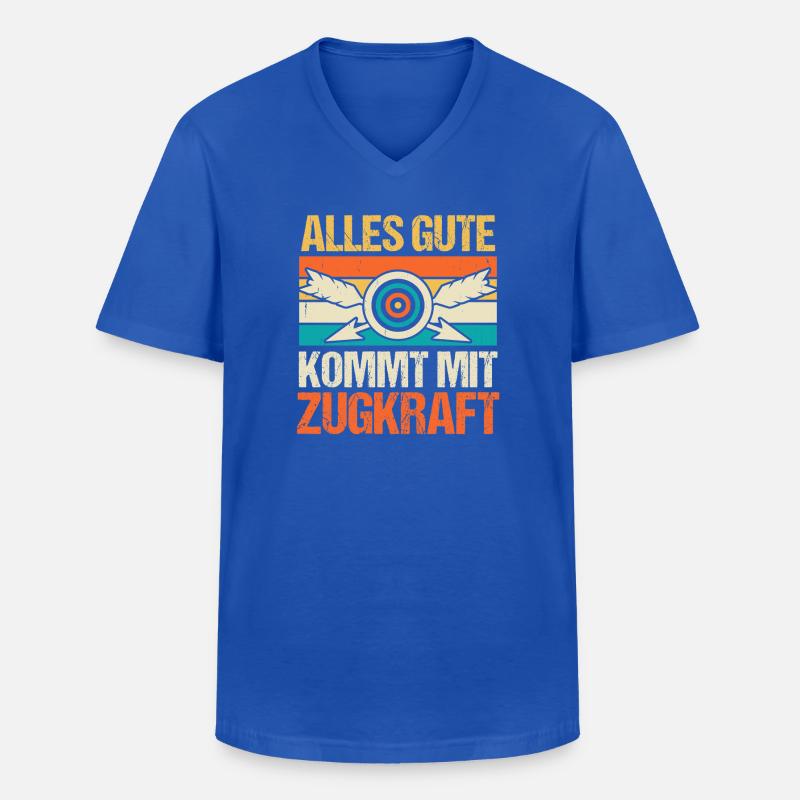 Bogenschütze Bogensport Bogenschießen - Männer-T-Shirt mit V-Ausschnitt - Royalblau
