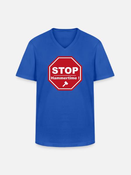 Stop Hammertime - Men's V-Neck T-Shirt - royal blue