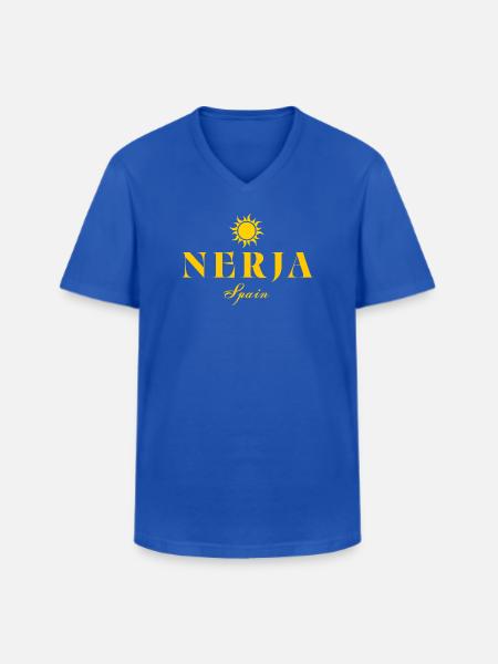 Nerja Sun Spanien-Logo - Männer-T-Shirt mit V-Ausschnitt - Royalblau