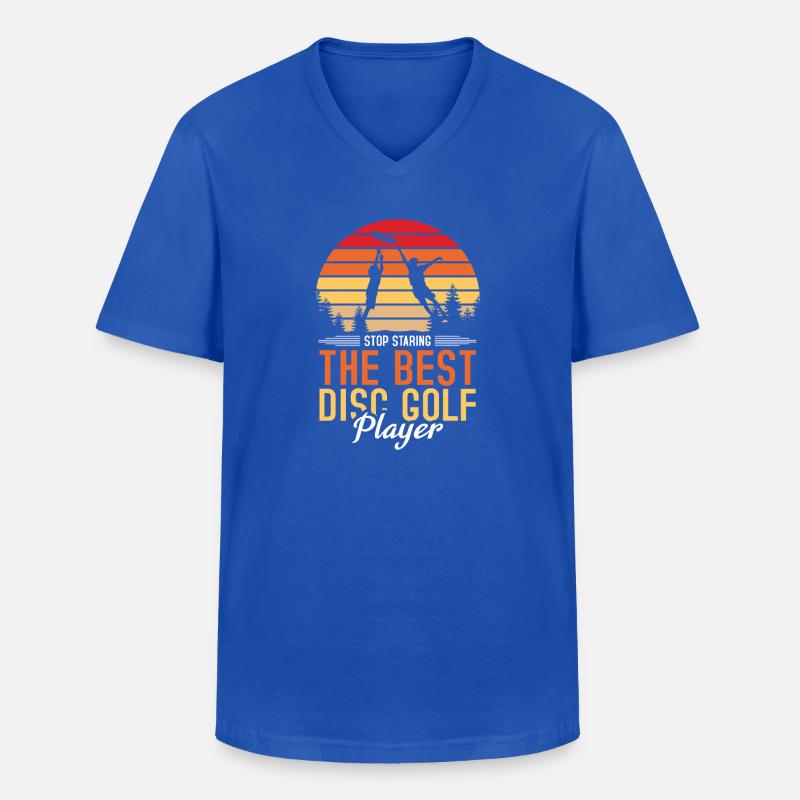 Disc Golf Geschenke Discgolf - Männer-T-Shirt mit V-Ausschnitt - Royalblau