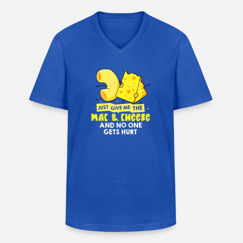 Mac & Cheese Meme Tee - Männer-T-Shirt mit V-Ausschnitt - Royalblau
