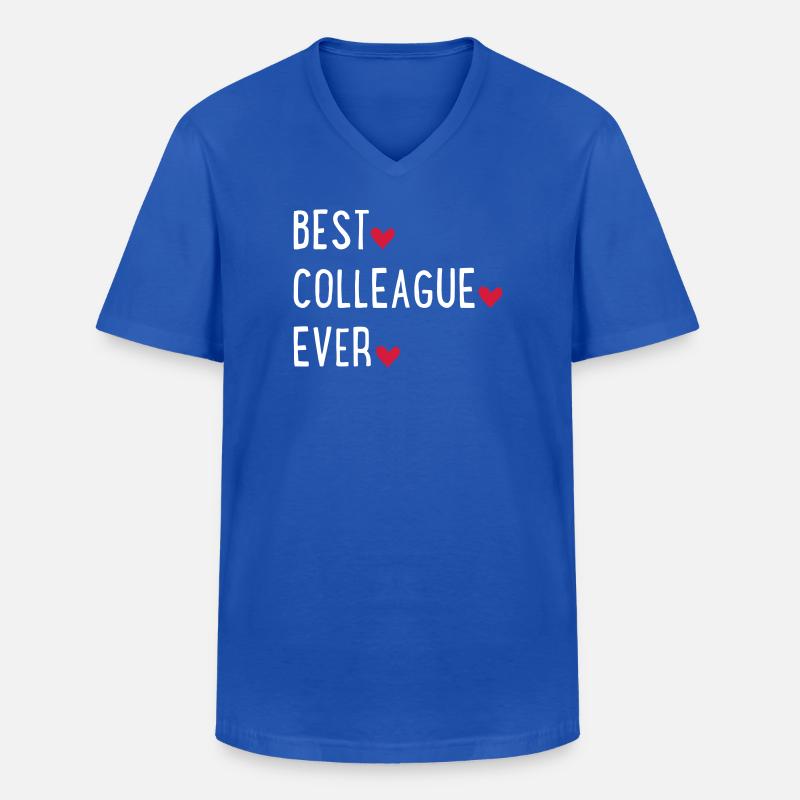 Bester Kollege der Welt - Männer-T-Shirt mit V-Ausschnitt - Royalblau