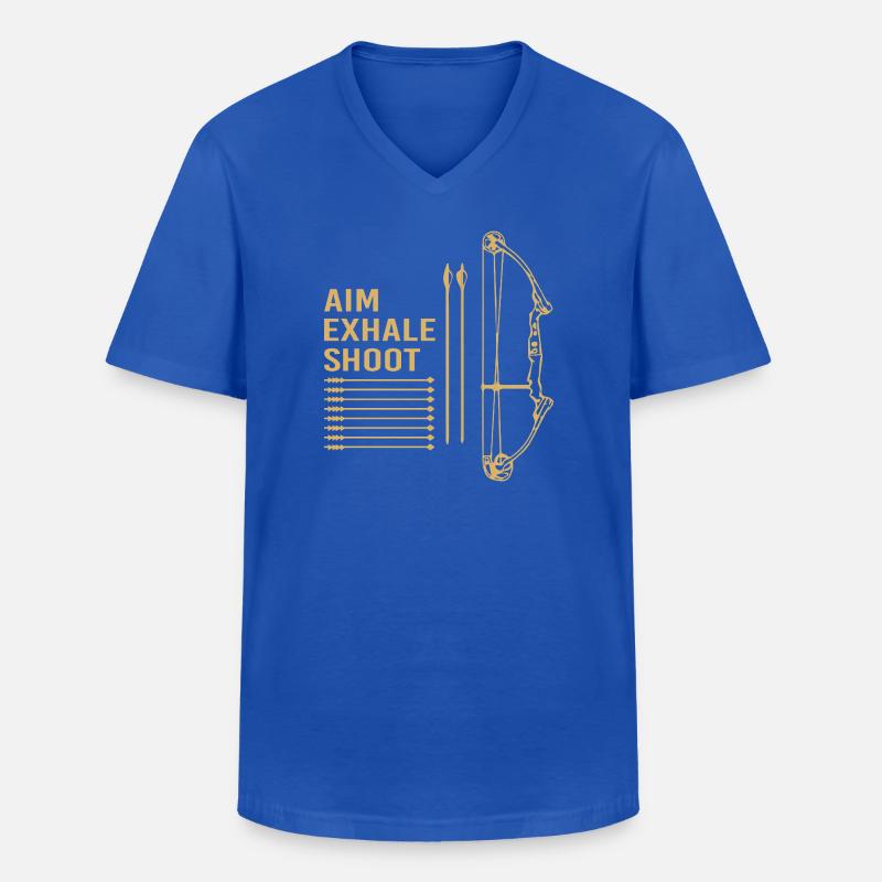 Bogenschütze Bogen Bogenschießen - Männer-T-Shirt mit V-Ausschnitt - Royalblau