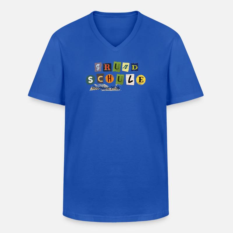 Schulabschluss 2026 - Männer-T-Shirt mit V-Ausschnitt - Royalblau