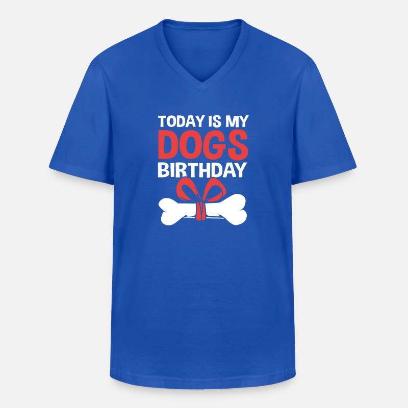 Cocker Spaniel Papa - Männer-T-Shirt mit V-Ausschnitt - Royalblau
