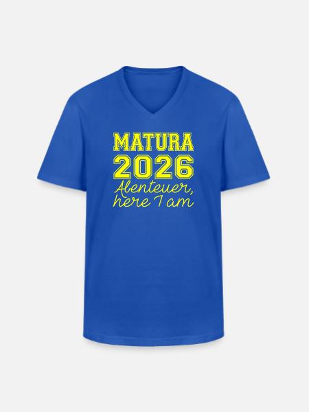 Matura 2026 Spruch - Men's V-Neck T-Shirt - royal blue
