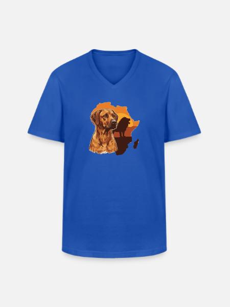 Rhodesian Ridgeback - Men's V-Neck T-Shirt - royal blue