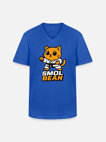 Katzenkämpfer im Dojo - Männer-T-Shirt mit V-Ausschnitt - Royalblau