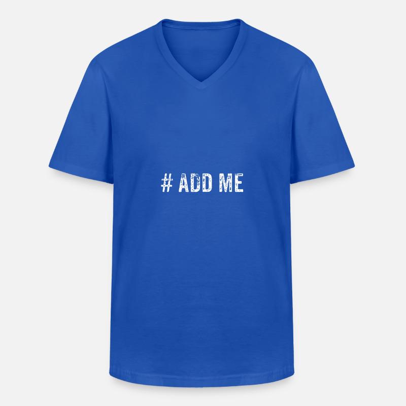 Adde mich - Männer-T-Shirt mit V-Ausschnitt - Royalblau