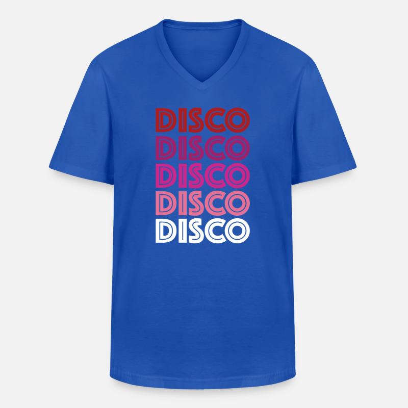 Disco Disco Disco - Männer-T-Shirt mit V-Ausschnitt - Royalblau