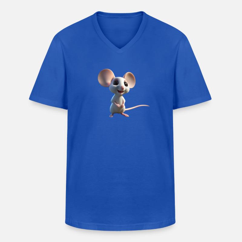 Mouse 2 - Männer-T-Shirt mit V-Ausschnitt - Royalblau