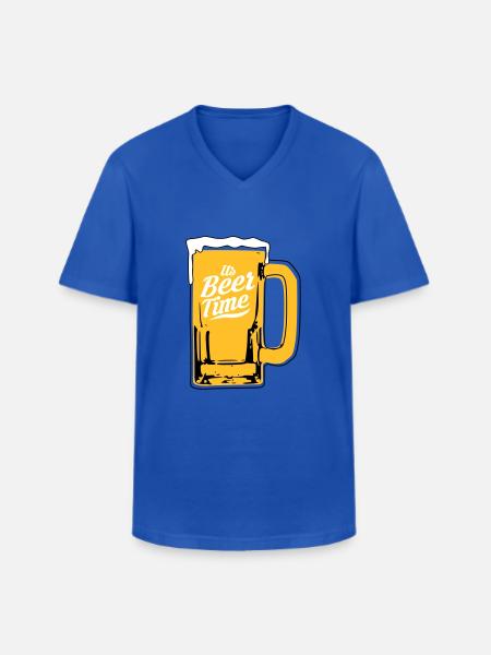 Beer design - Men's V-Neck T-Shirt - royal blue