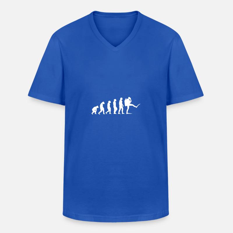 Diving Evolution - Diver Gift - Men's V-Neck T-Shirt - royal blue