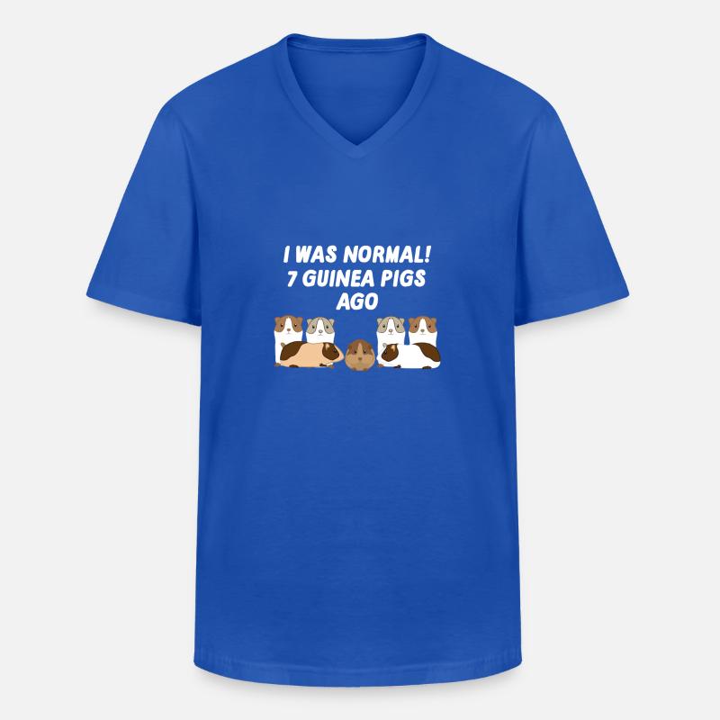 Cochon d'Inde - Cochon d'Inde - Drôle - T-shirt col V Homme - bleu royal
