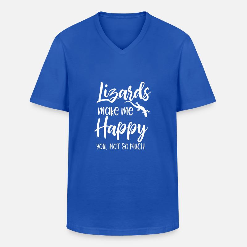 Echse - Echsen - Echsenbesitzer - Lustig - Männer-T-Shirt mit V-Ausschnitt - Royalblau