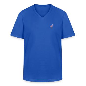 Flamingo - Männer-T-Shirt mit V-Ausschnitt - Royalblau - Vorne - AI Model Male 178 dark (178cm)