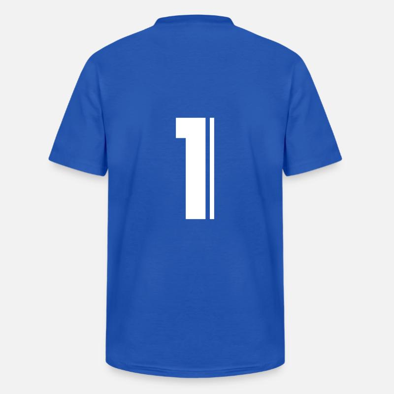 1 Nummer Eins - Männer-T-Shirt mit V-Ausschnitt - Royalblau