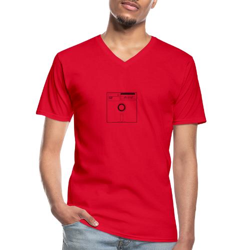 floppy disk - Klassisches Männer-T-Shirt mit V-Ausschnitt