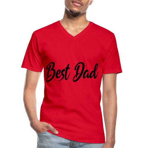 Vatertag Best Dad - Klassisches Männer-T-Shirt mit V-Ausschnitt