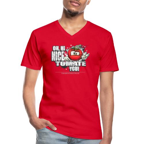nice tomate you - Klassisches Männer-T-Shirt mit V-Ausschnitt