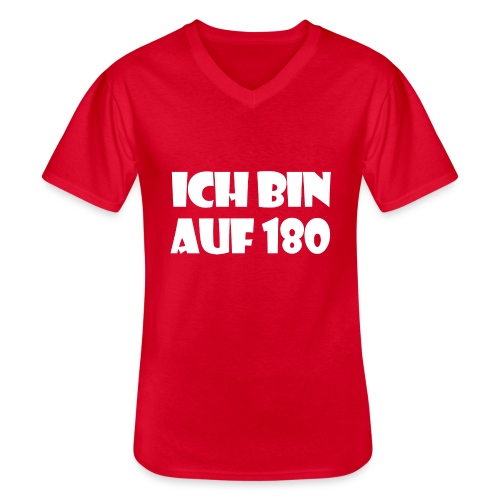 Liebe180 23.1 - Klassisches Männer-T-Shirt mit V-Ausschnitt