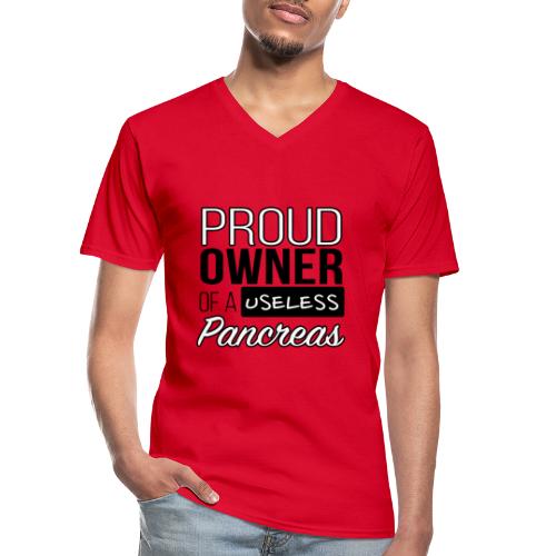 Proud owner of a useless pancreas - Men's V-Neck T-Shirt