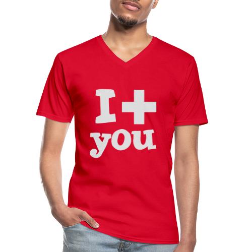 i love you - Klassisches Männer-T-Shirt mit V-Ausschnitt