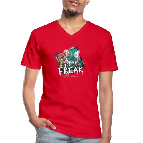 meet the freak - Klassisches Männer-T-Shirt mit V-Ausschnitt