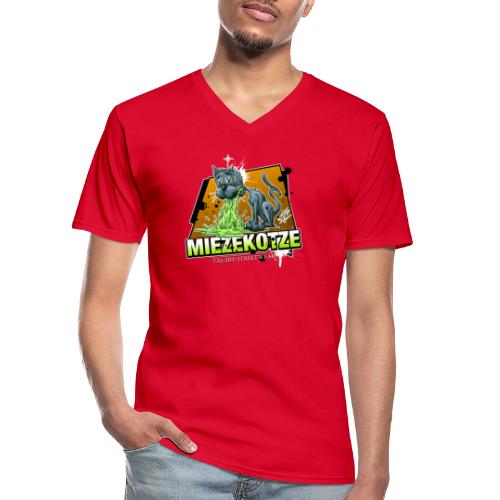 Miezekotze - Klassisches Männer-T-Shirt mit V-Ausschnitt