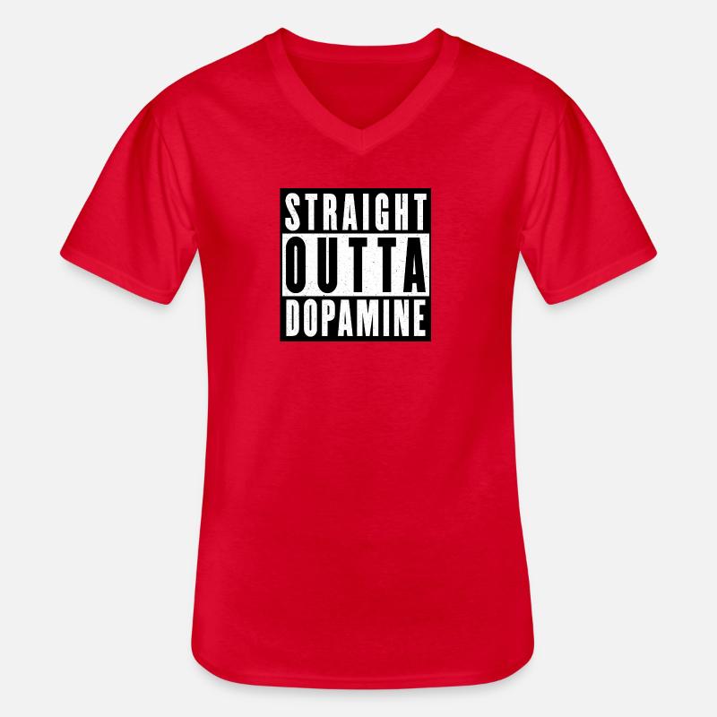 Dopamine Boost Bold Typography - Men's V-Neck T-Shirt - red