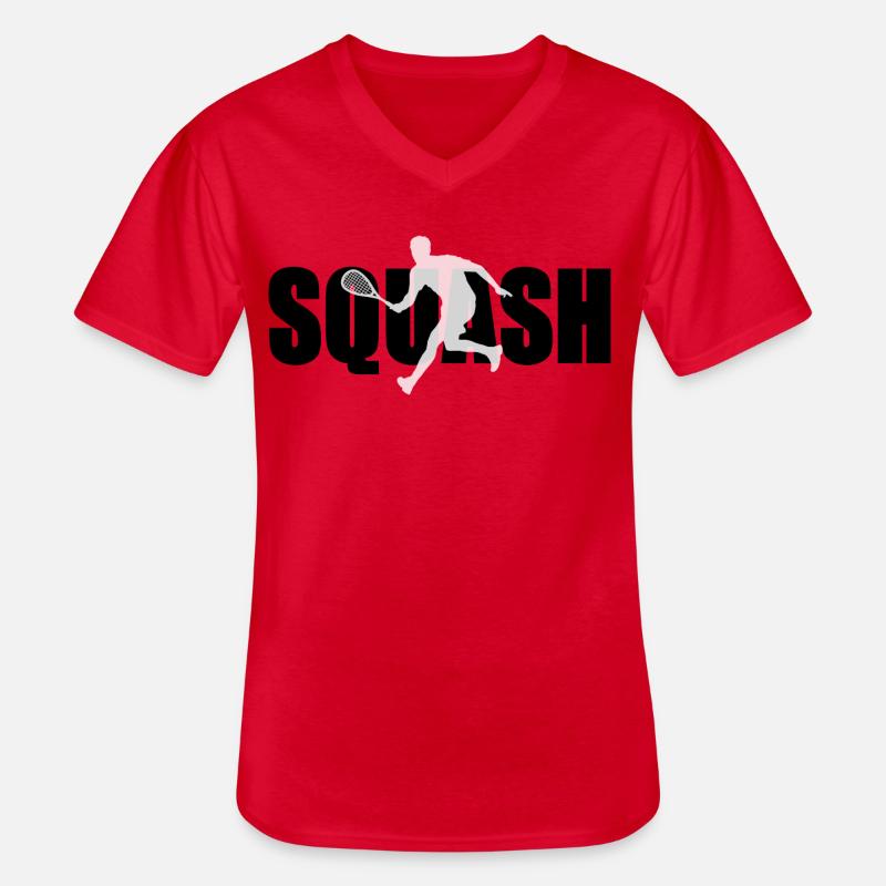 Squash - Männer-T-Shirt mit V-Ausschnitt - Rot