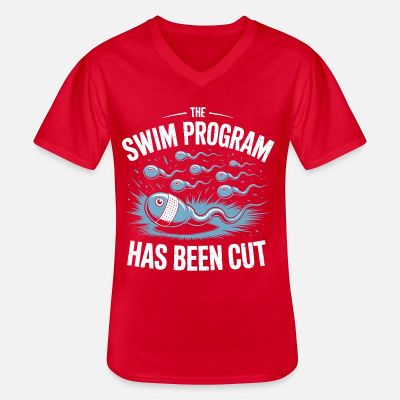 Schwimmprogramm wurde beendet - Männer-T-Shirt mit V-Ausschnitt - Rot