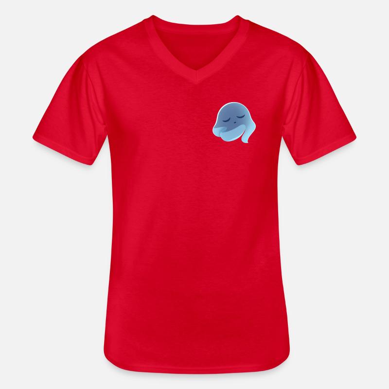 Schlafender Blaugeist Traum - Männer-T-Shirt mit V-Ausschnitt - Rot