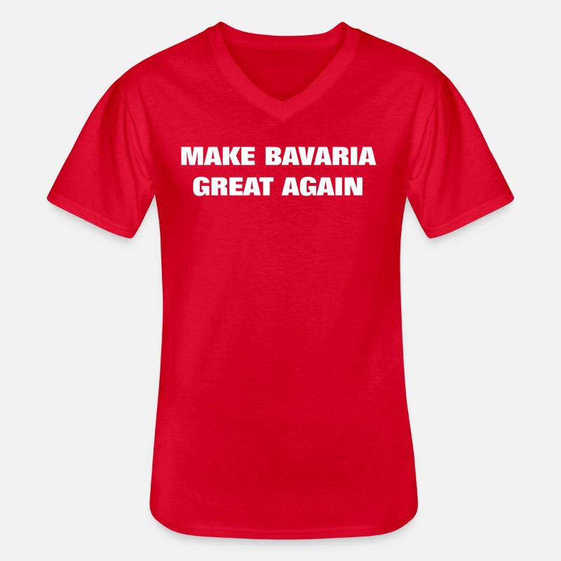 Make Bavaria Great again - Männer-T-Shirt mit V-Ausschnitt - Rot