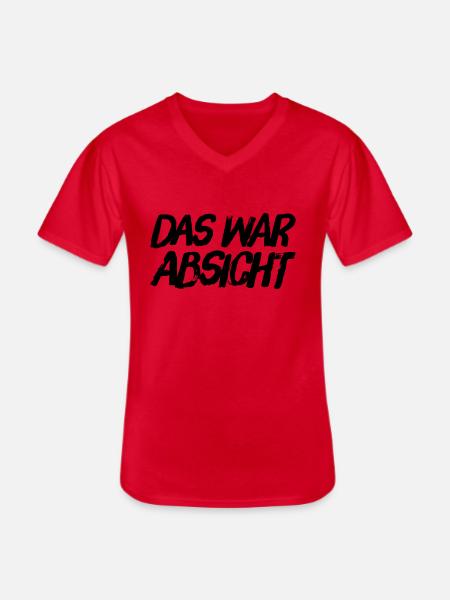 alles vorsätzlich - Männer-T-Shirt mit V-Ausschnitt - Rot